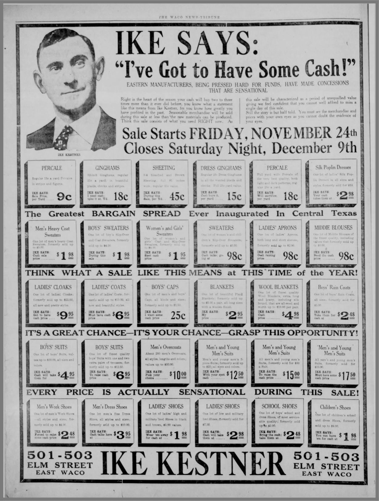 1922 Kestner's ad